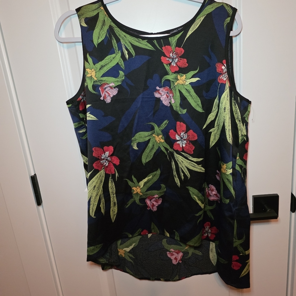 Mario Serrani Sleeveless Floral Top – Women’s Large - Picture 2 of 5